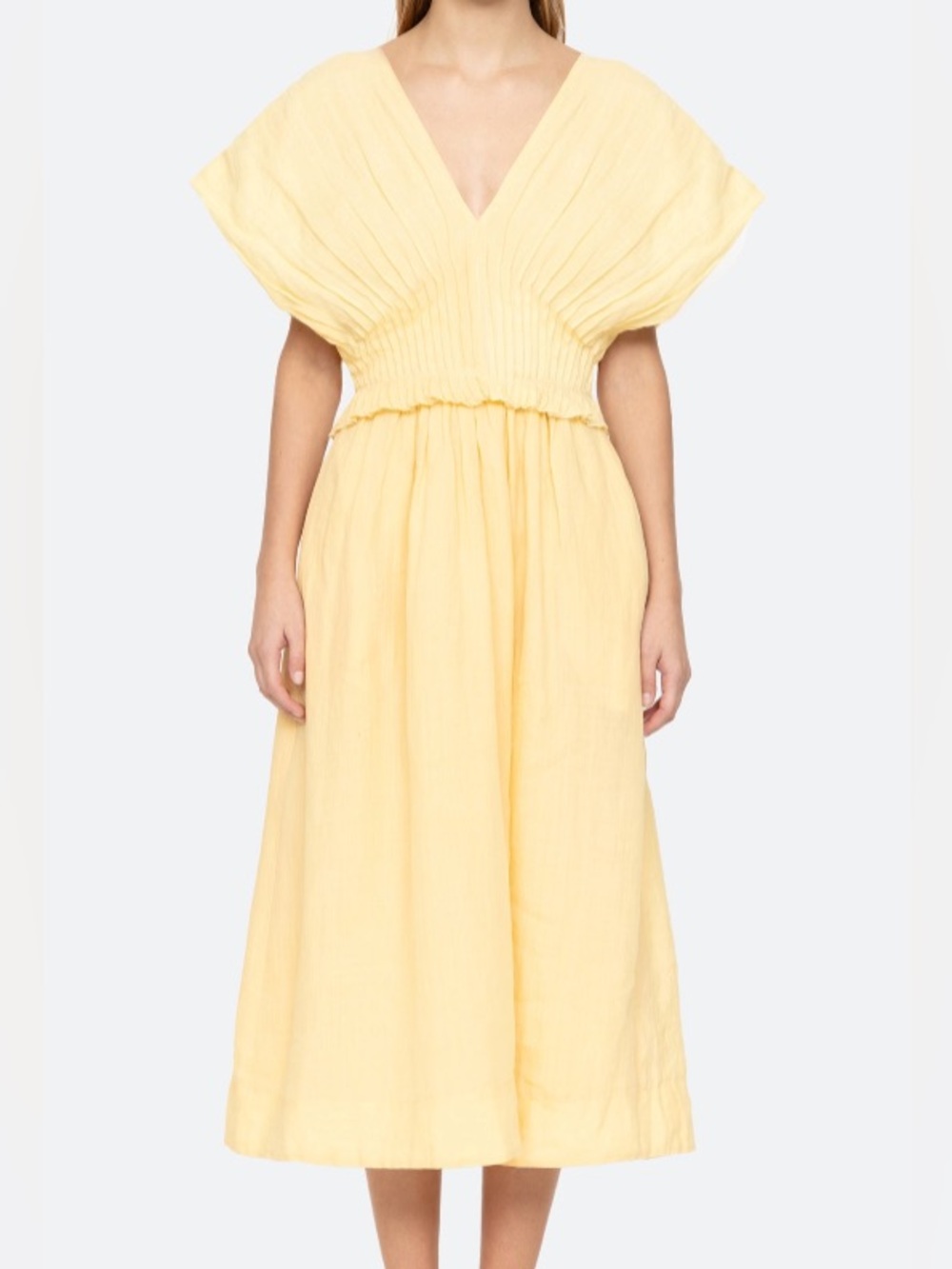 Sea NY Women’s Zora Dress, Size 8, Butter Color